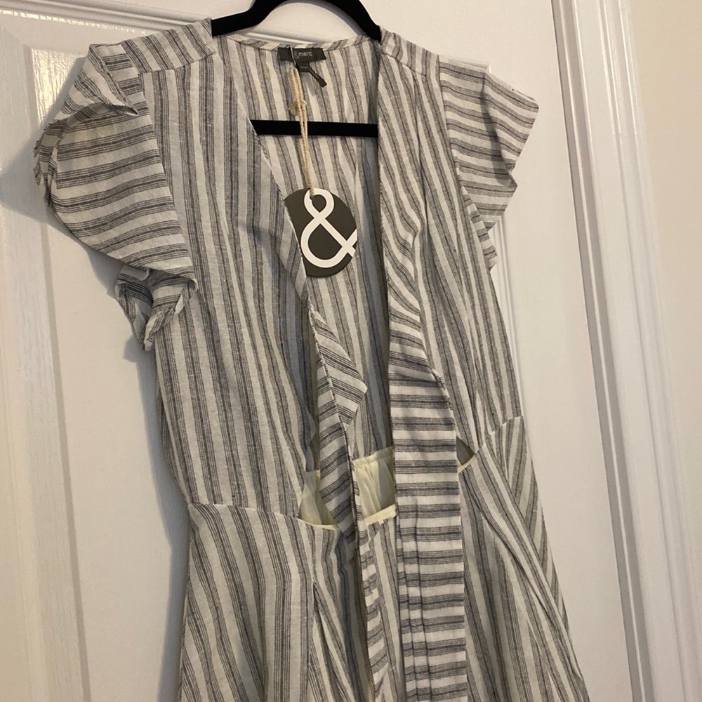 & Merci open front with bow dress